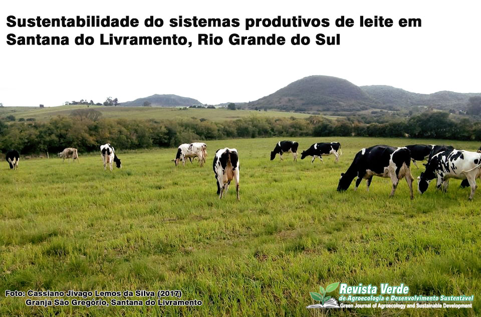 Análise multidimensional da sustentabilidade em sistemas produtivos de leite em Santana do Livramento, Rio Grande do Sul