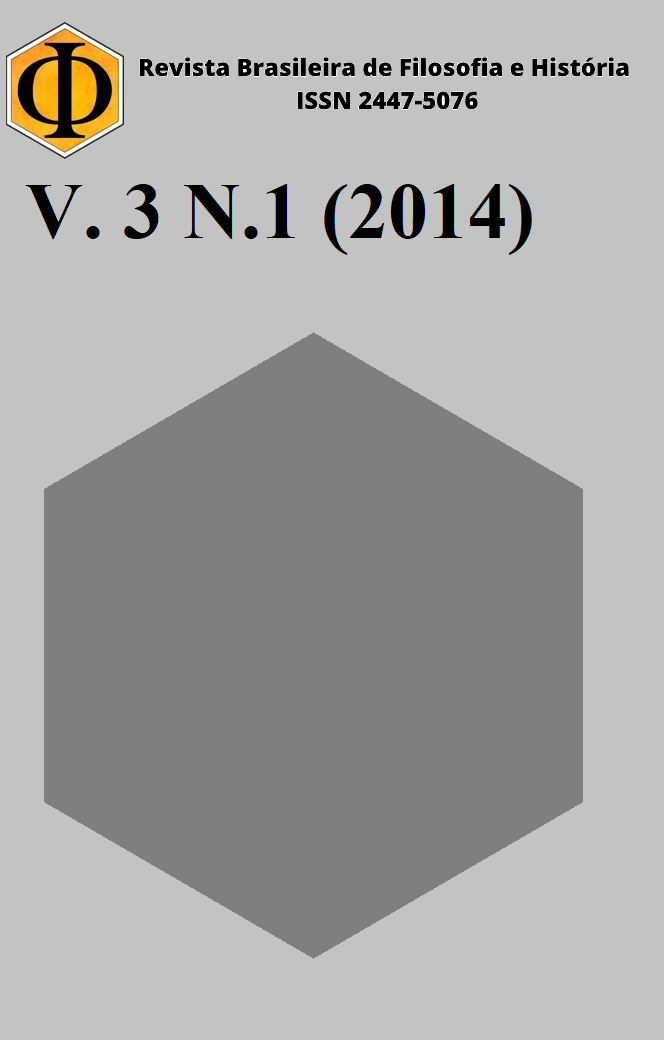 					Visualizar v. 3 n. 1 (2014): Revista Brasileira de Filosofia e História
				