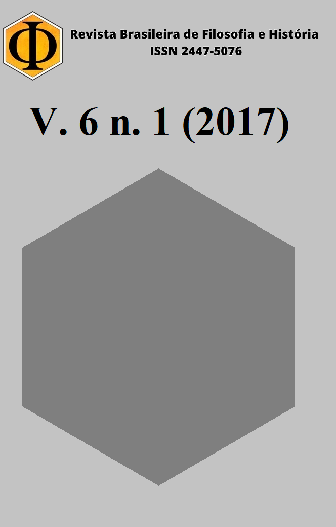 					Visualizar v. 6 n. 1 (2017): Revista Brasileira de Filosofia e História
				