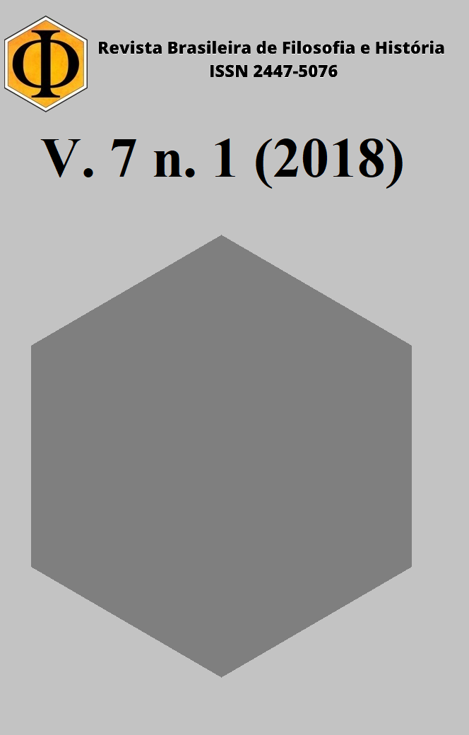 					Visualizar v. 7 n. 1 (2018): Revista Brasileira de Filosofia e História
				