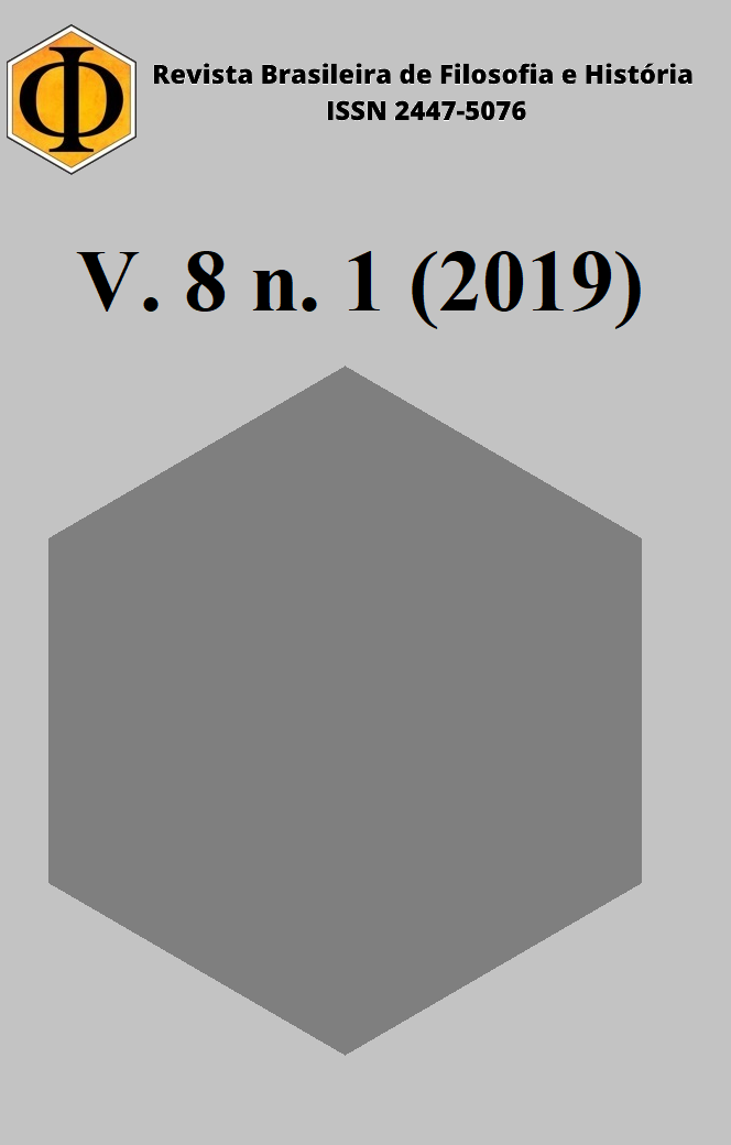 					Visualizar v. 8 n. 1 (2019): Revista Brasileira de Filosofia e História
				