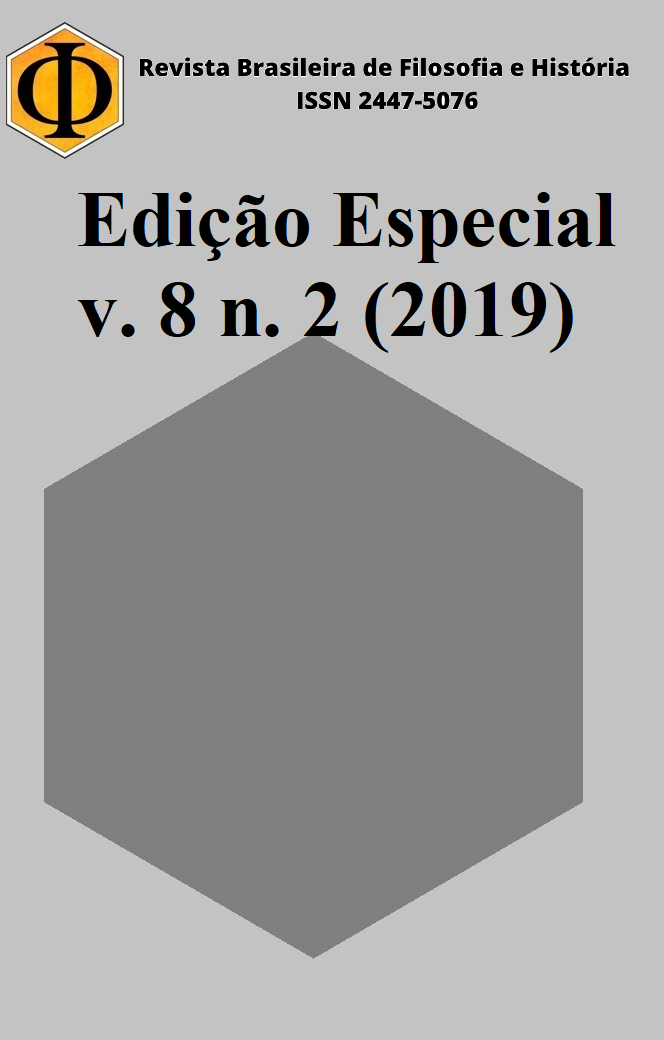 					Visualizar v. 8 n. 2 (2019): Revista Brasileira de Filosofia e História  (Edição Especial)
				
