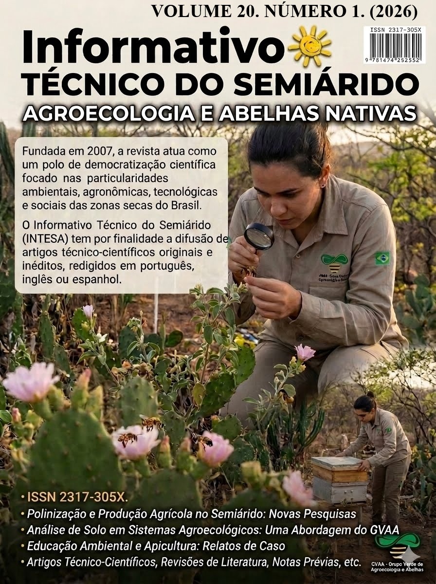 					Visualizar v. 20 n. 1 (2026): Informativo Técnico do Semiarido
				